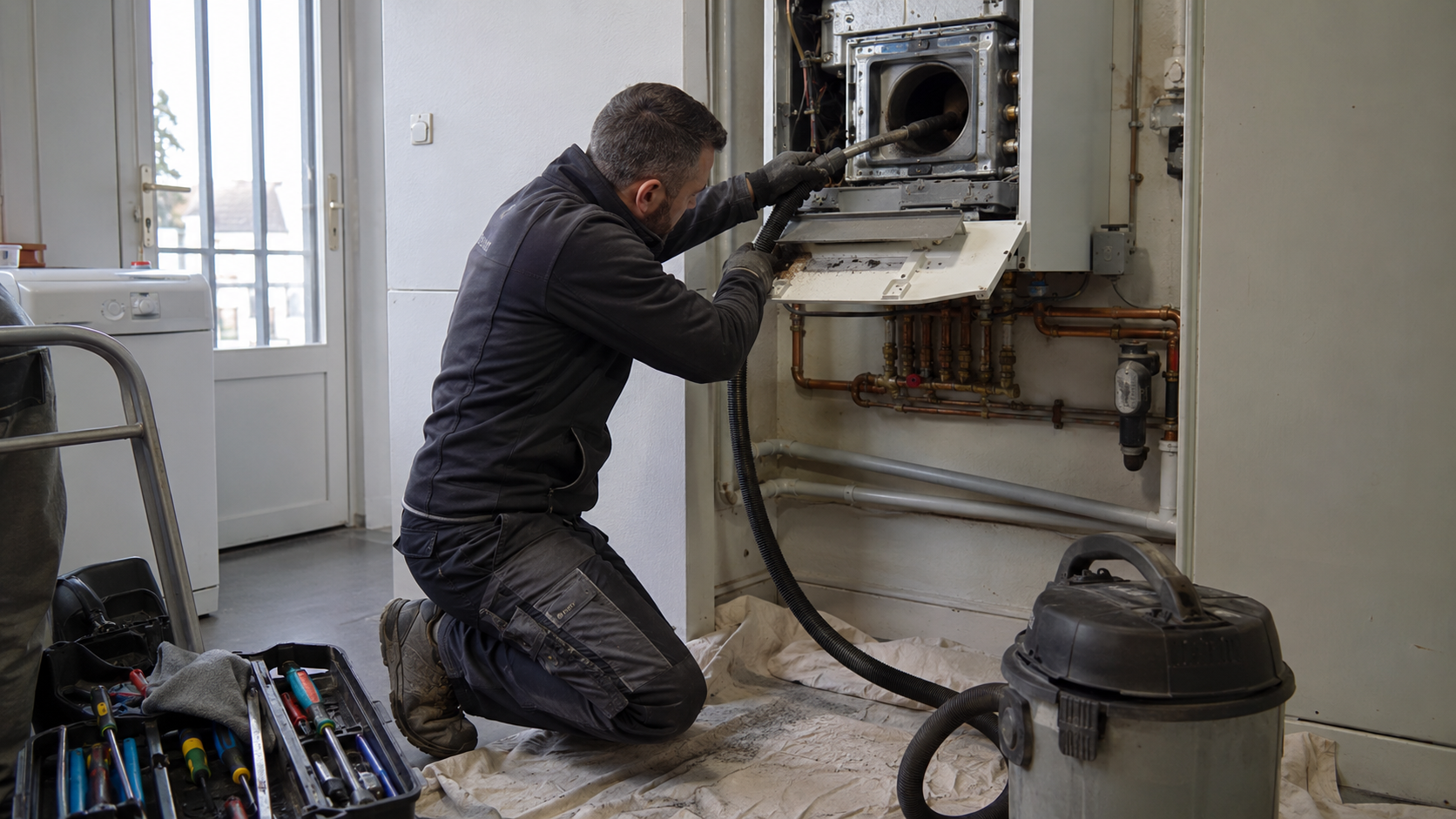 Ramonage de Chaudi�re par PROBAT Chauffagiste Professionnel 78